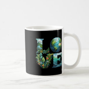 Love Earth Day Planet Nature 2025 Environmental Ec Coffee Mug