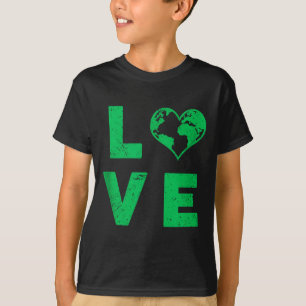 Love earth planet distressed environmental tank to
