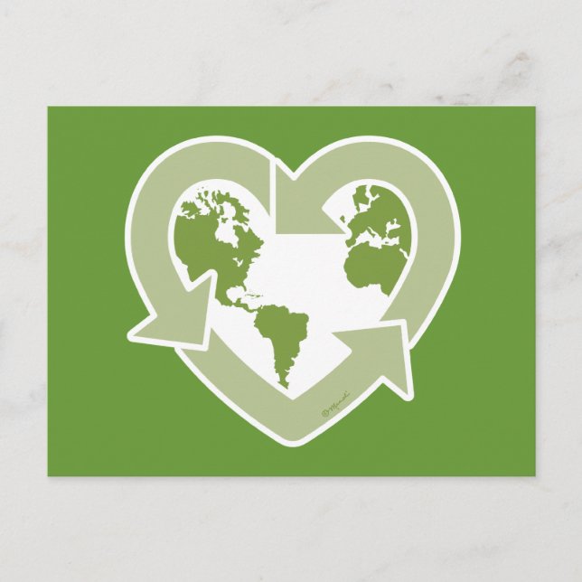 Love Earth : Recycle! Postcard (Front)