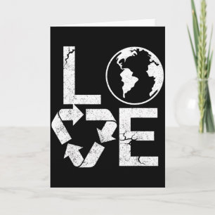 Love Earth Recycle Symbol Eco-friendly Earth Day D Card