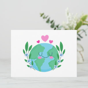 Love Earth Smiling Invitation