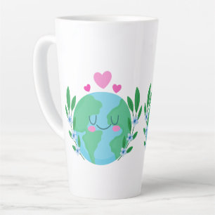 Love Earth Smiling Latte Mug