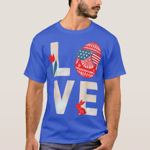 Love Easter Day Bunny Leopard Women T-Shirt