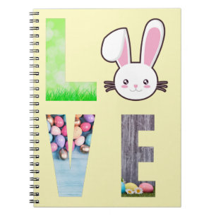 Love Easter - Easter Bunny - Easter Egg Notebook