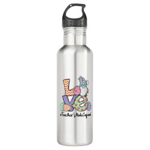 Love Easter Teacher's Aide Gnomes Teacher Easter 2 710 Ml Water Bottle