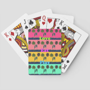 Love Eat Play Art Print Playing Cards