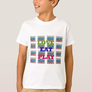 Love Eat Play Hakuna Matata Art Print T-Shirt