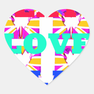 Love Eat Play Heart Hakuna Matata colours.png Sticker