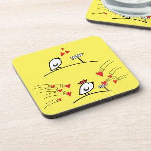 LOVE ECHO - Comic Birds Tweetlercools 1 Coaster