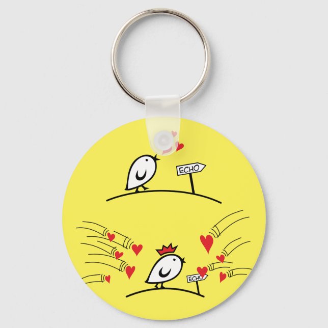 LOVE ECHO - Comic Birds Tweetlercools 1 Key Ring (Front)