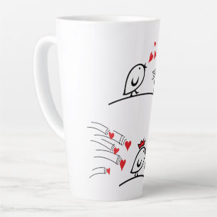 LOVE ECHO - Comic Birds Tweetlercools 1 Latte Mug