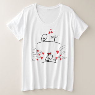 LOVE ECHO - Comic Birds Tweetlercools 1 Plus Size T-Shirt