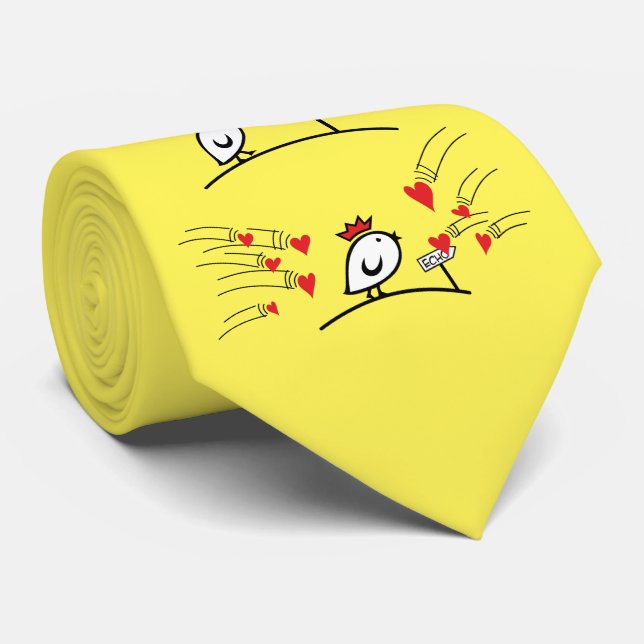 LOVE ECHO - Comic Birds Tweetlercools 1 Tie (Rolled)