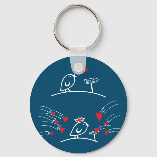 LOVE ECHO - Comic Birds Tweetlercools 2 Key Ring (Front)