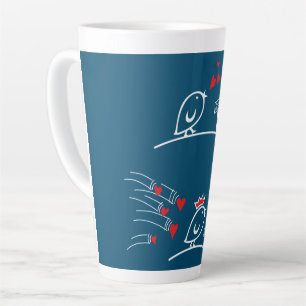 LOVE ECHO - Comic Birds Tweetlercools 2 Latte Mug