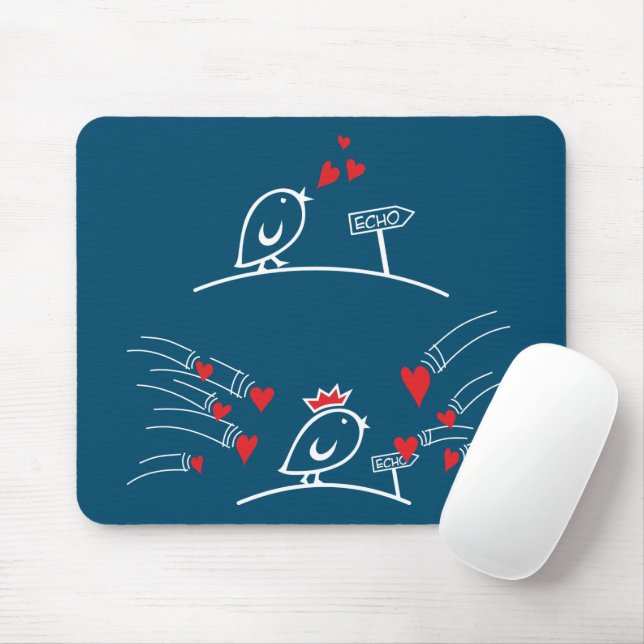 LOVE ECHO - Comic Birds Tweetlercools 2 Mouse Pad (With Mouse)