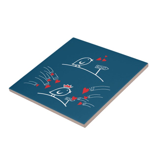 LOVE ECHO - Comic Birds Tweetlercools 2 Tile (Side)
