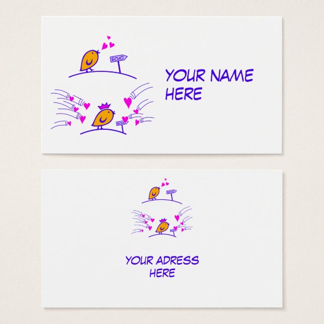 LOVE ECHO - Comic Birds Tweetlercools 3 (Front & Back)