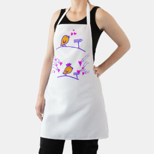 LOVE ECHO - Comic Birds Tweetlercools 3 Apron