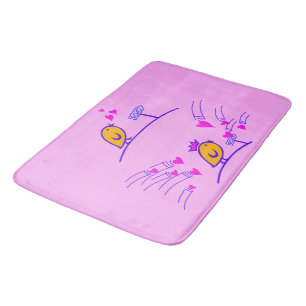 LOVE ECHO - Comic Birds Tweetlercools 3 Bath Mat