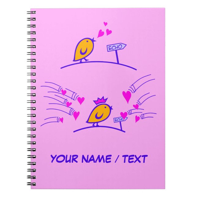 LOVE ECHO - Comic Birds Tweetlercools 3 Notebook (Front)