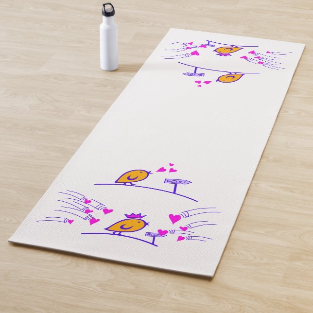 LOVE ECHO - Comic Birds Tweetlercools 3 Yoga Mat (In Situ)