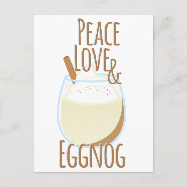 Love & Eggnog Postcard (Front)