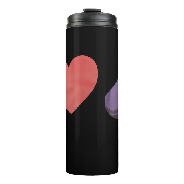 Love Eggplant Funny Gay LGBTQ Pride Thermal Tumbler (Front)