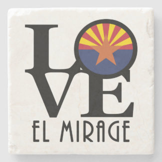 LOVE El Mirage Arizona Stone Coaster