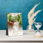 Love Elegant Gold Script Mr. & Mrs. Wedding Photo Plaque<br><div class="desc">Love Elegant Gold Script Mr. & Mrs. Wedding Photo Plaque</div>
