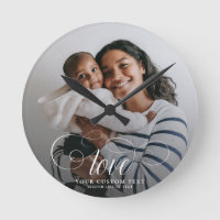 LOVE Elegant Photo Calligraphy Family Keepsake