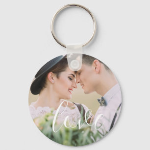 Love Elegant Script Keychain Gift