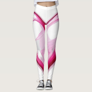 LOVE element Cute 3D SNS i love you pink heart Leggings