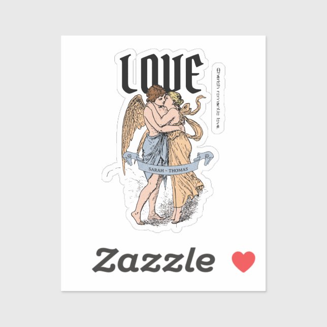 Love Embrace – Romantic Couple Illustration (Sheet)
