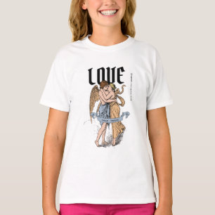 Love Embrace – Romantic Couple Illustration T-Shirt