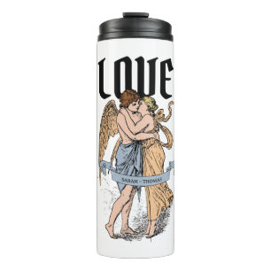 Love Embrace – Romantic Couple Illustration Thermal Tumbler