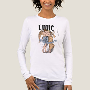 Love Embrace – Romantic Couple Illustration Tri-Blend Shirt