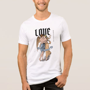Love Embrace – Romantic Couple Illustration Tri-Blend Shirt