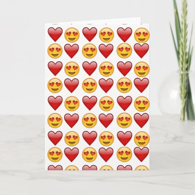 love emoji card (Front)