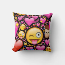 Love emoji cushion