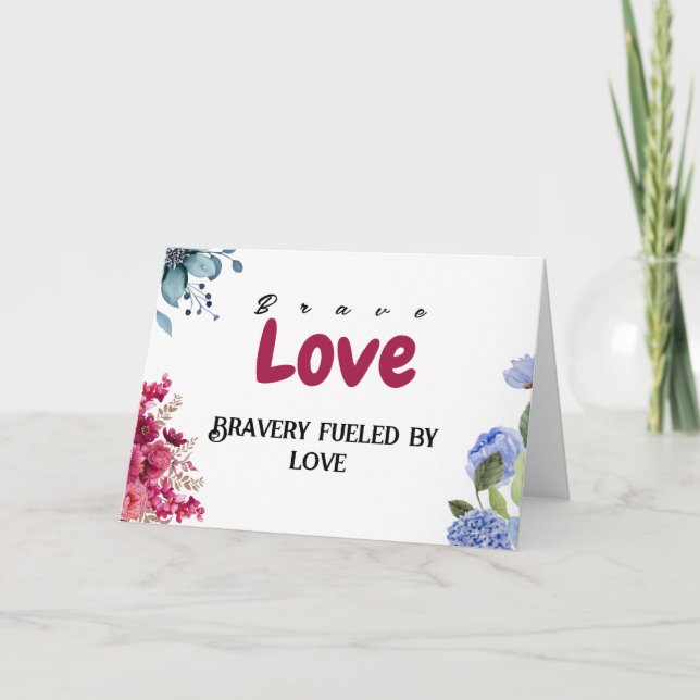 Love encouragement Patient cancer cards (Front)