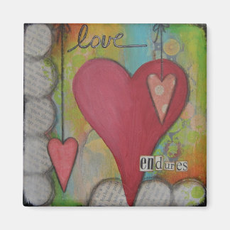 "Love Endures" Art Magnet by Nancy Lefko