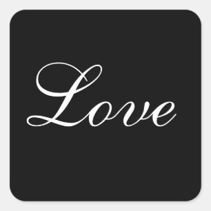 Love Envelope Seal In Black And White