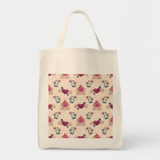 love envelopes and mobile phones tote bag