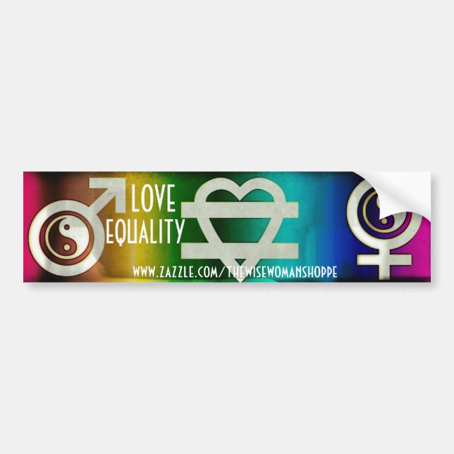 Love Equality Bumper Sticker (Front)