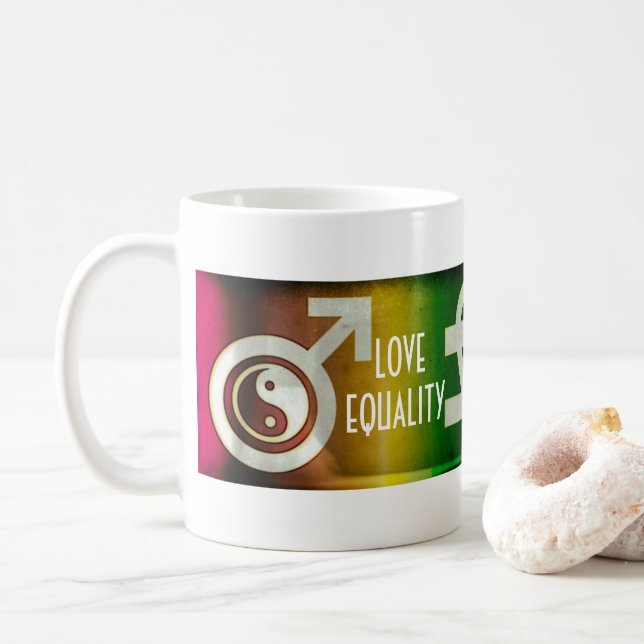 Love Equality Coffee Mug (With Donut)