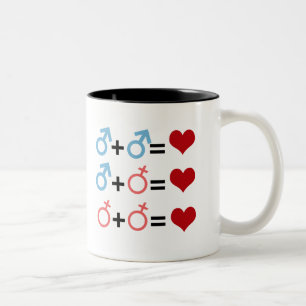 LOVE EQUATION Two-Tone COFFEE MUG