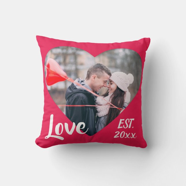Love Est. Customise Throw pillow (Front)