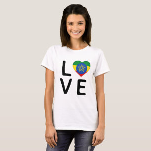 Love - Ethiopia Flag T-Shirt