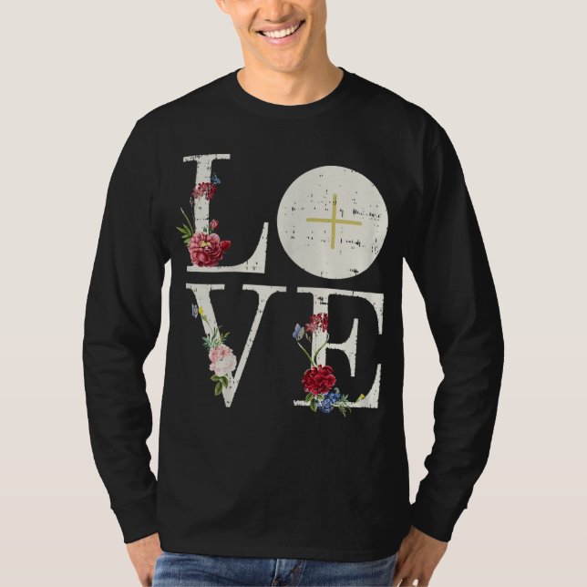 Love Eucharist First Holy Communion Christian Cath T-Shirt (Front)